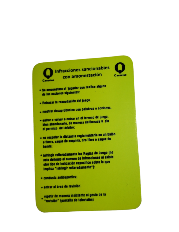 Tarjetas Para Arbitro Cruzeiro - Imagen 2
